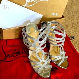 CHRISTIAN LOUBOUTIN glitter heels